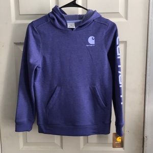 Carhartt Girls' Hooded Fleece Pullover Sweatshirt